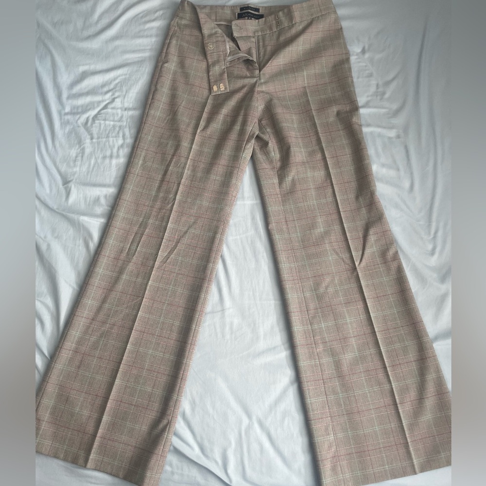 Anne Klein Checkered Tan Pants